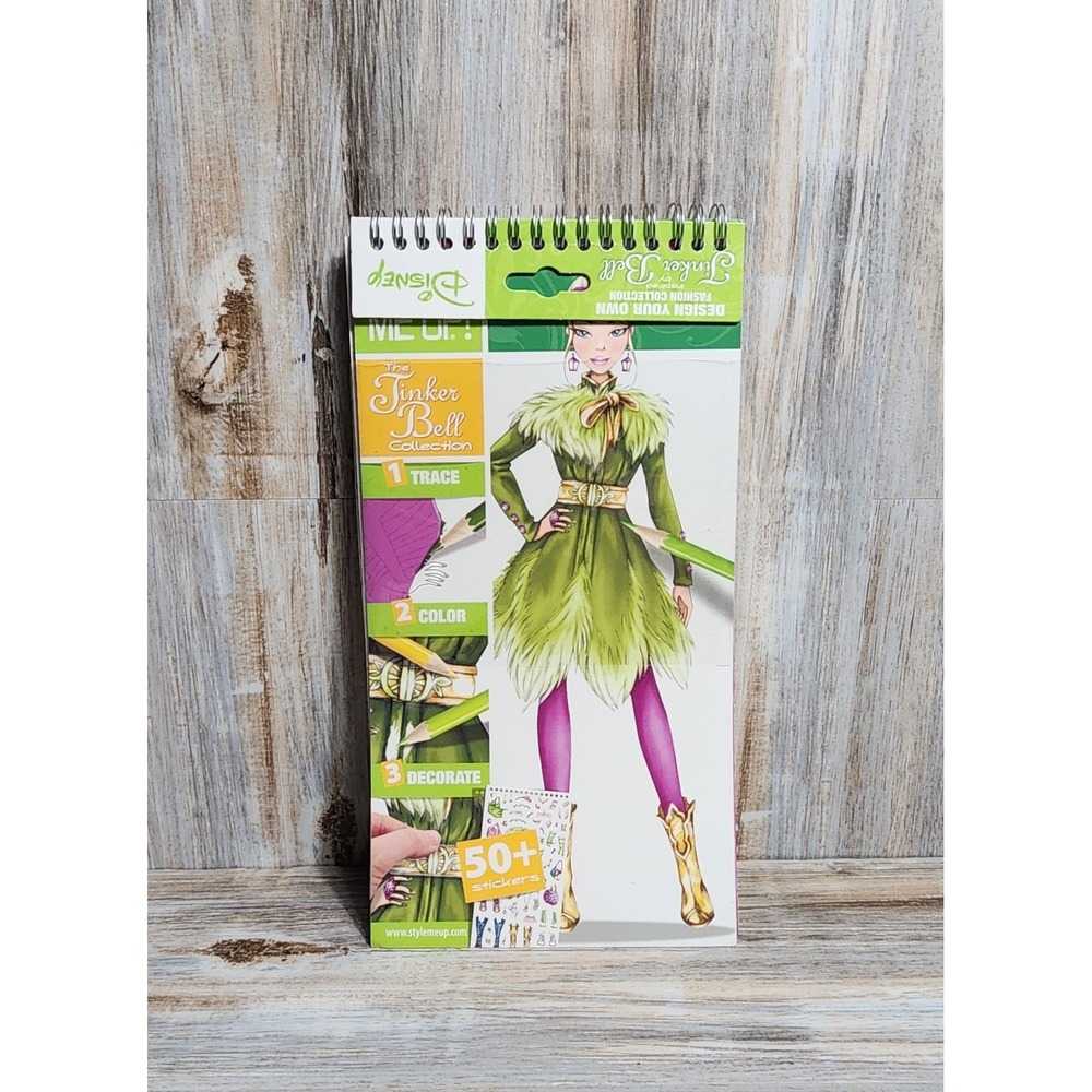 Disney Style Me Up Tinker Bell Collection Sketchbook Stickers Wooky 2007 NEW